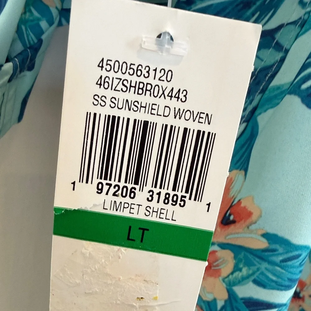 NWT IZOD Saltwater Tropical Floral Shirt Size LT - Picture 10 of 14